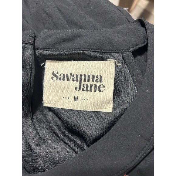 Savanna Jane Halter Dress Medium Sleeveless  Embroidered Multicolor Vacation - Picture 7 of 7